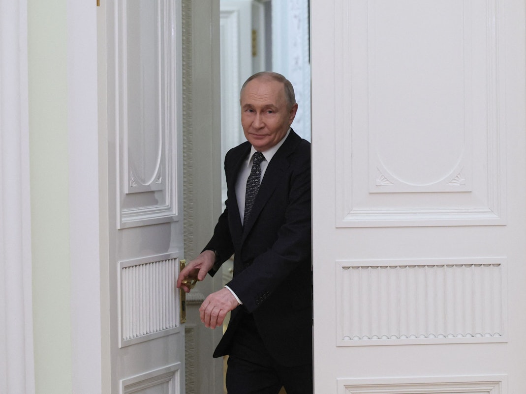 Der russische Präsident Wladimir Putin am 25. März 2026 im Kreml in Moskau.