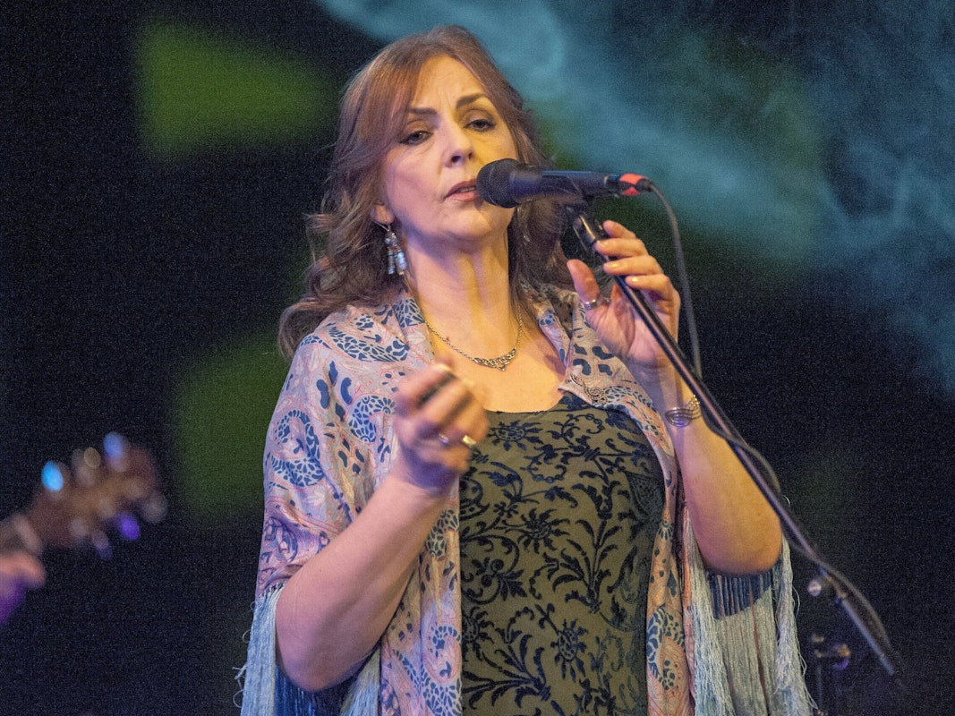 Moya Brennan auf der Bühne.