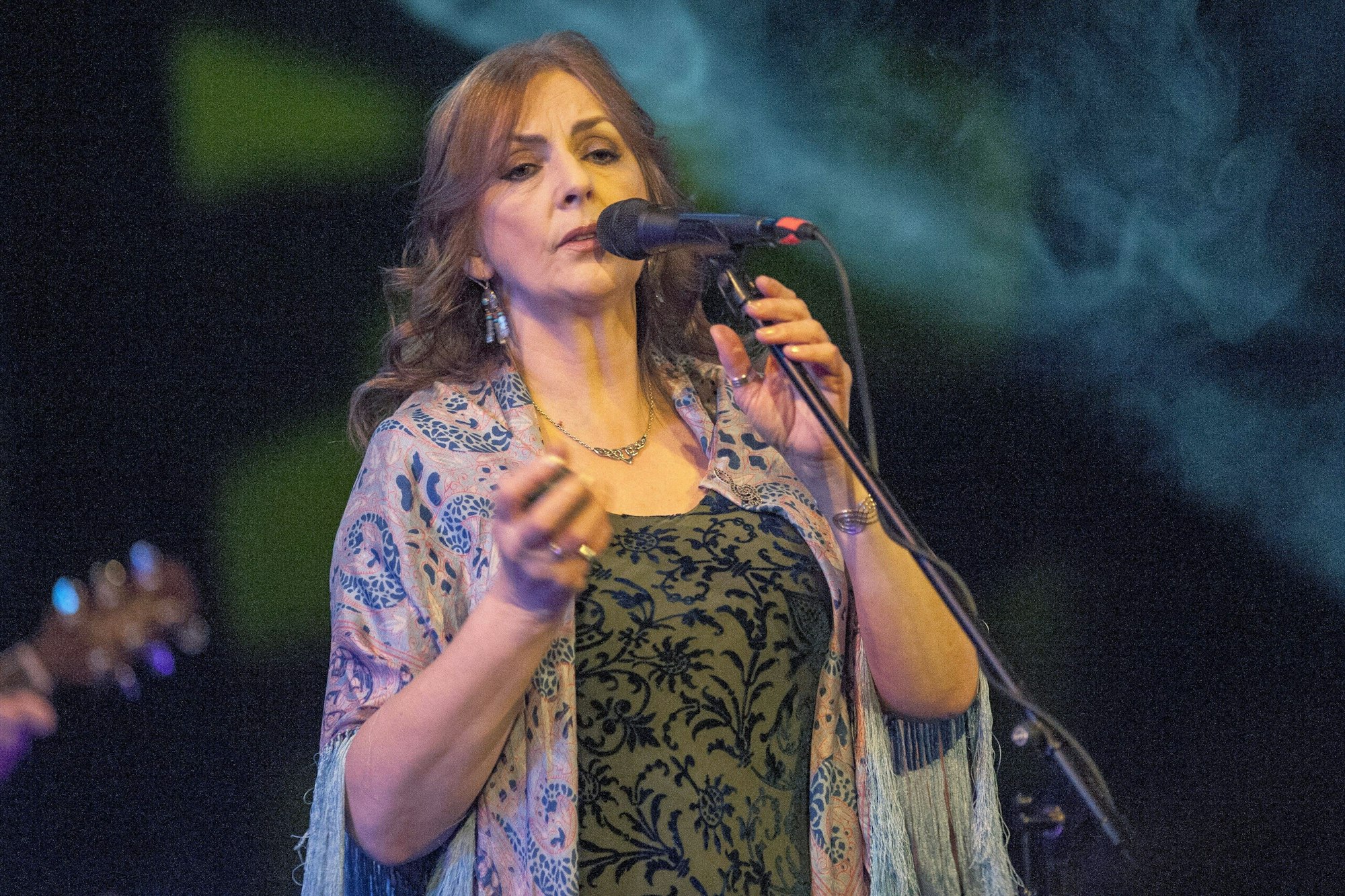 Moya Brennan auf der Bühne.