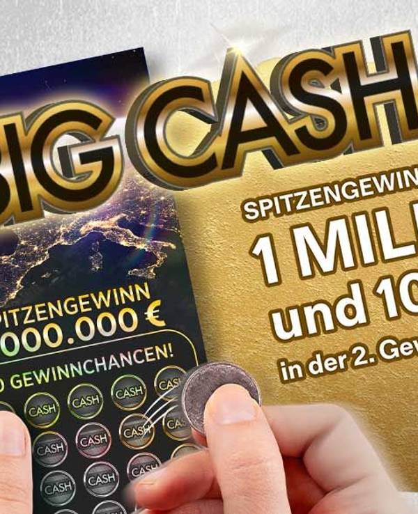 Das erste europäische Kooperations-Los von WestLotto: Big Cash.