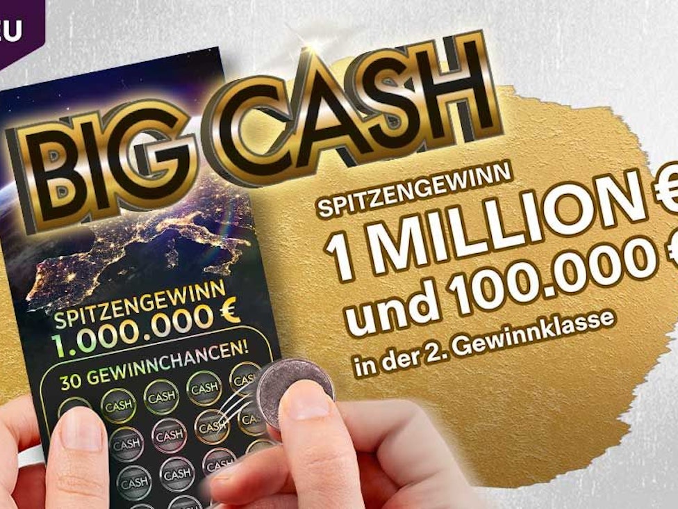 Das erste europäische Kooperations-Los von WestLotto: Big Cash.