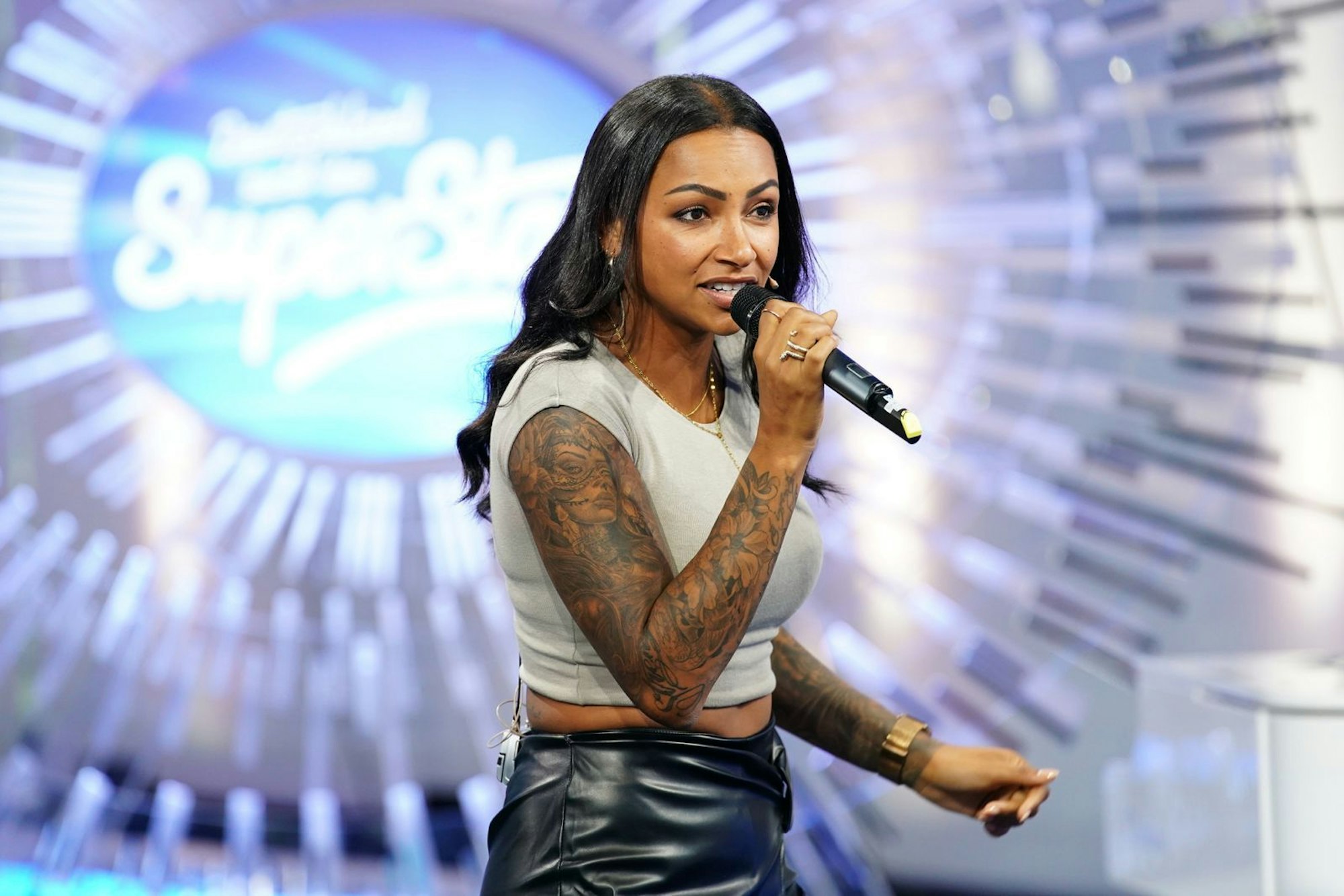 Marie Tavitha Kilonzo war mal „Miss Grand Germany“, aber sie wird nicht „Deutschlands Superstar“ werden. Jedenfalls nicht in diesem Jahr. (Bild: RTL / Stefan Gregorowius)