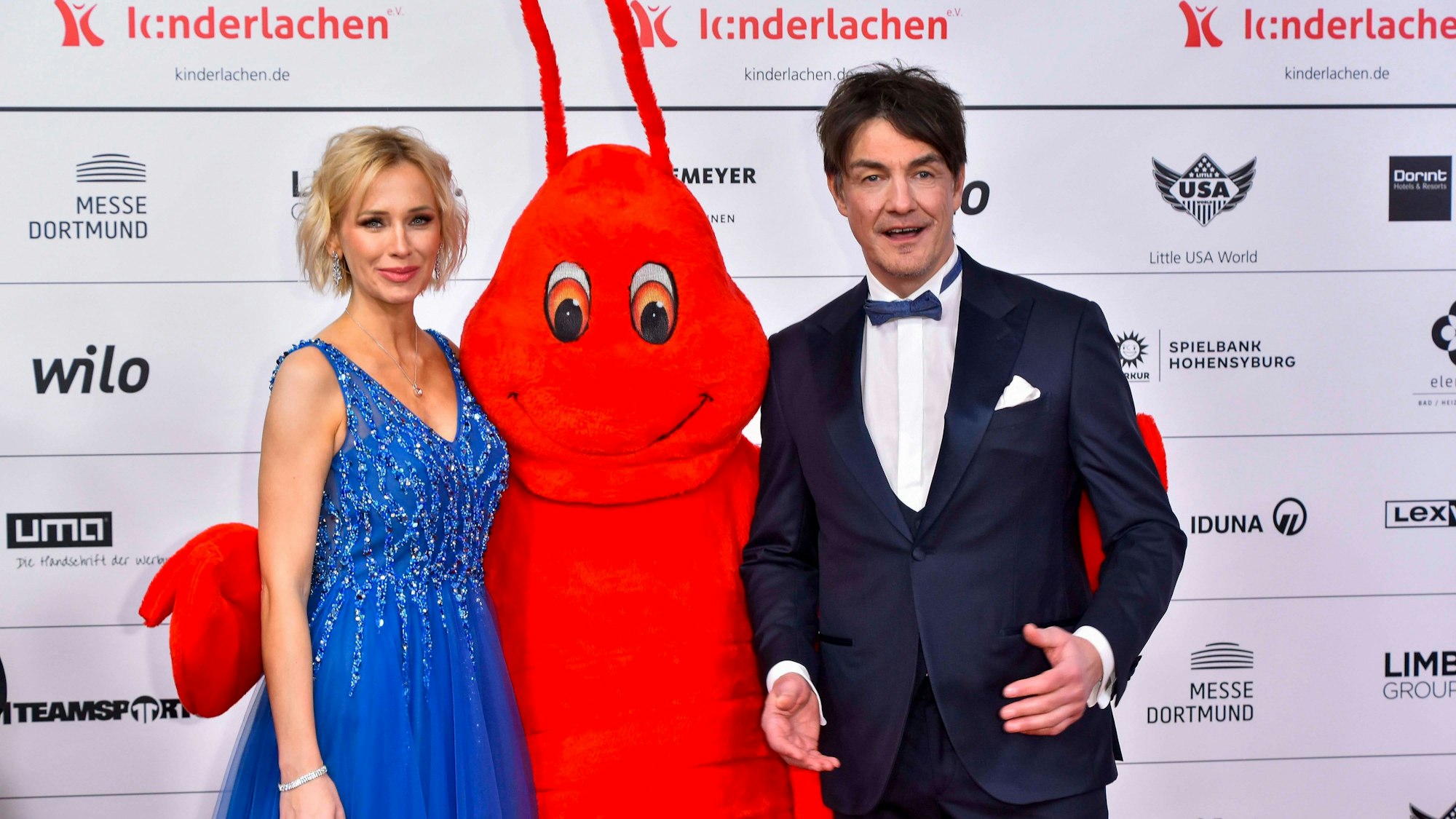 Lisa Loch, Matthias Knop und Maskottchen