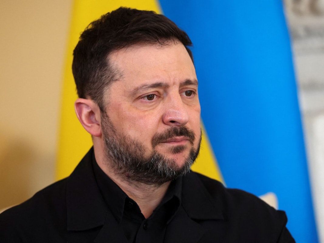 Wolodymyr Selenskyj hat im Interview mit Maybrit Illner über die Lage in der Ukraine und seine Zukunft als Präsident gesprochen. (Bild: 2026 Getty Images/WPA Pool)