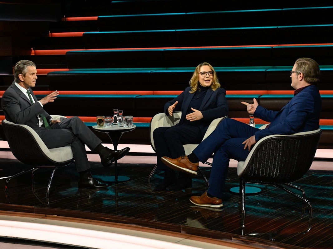 Bei „Markus Lanz“ debattierten Claudia Kemfert und Michael Bröcker über die Entlastungspläne der schwarz-roten Koalition. (Bild: ZDF / Markus Hertrich)