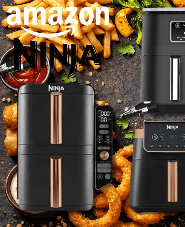 4 verschiedene Ninja Airfryer.