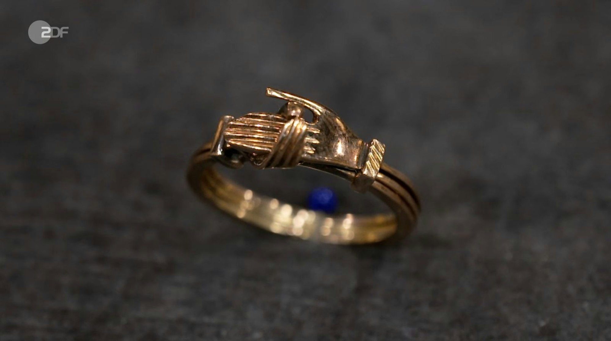 Der Verlobungsring aus 585er-Roségold bereits vor über 200 Jahren entstanden. (Bild: ZDF)