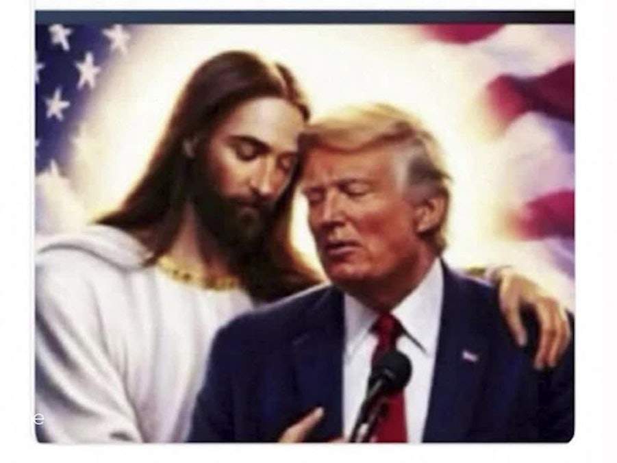 US-Präsident Donald Trump provoziert erneut mit einem neuen Jesus-Post auf seiner Plattform Truth Social.