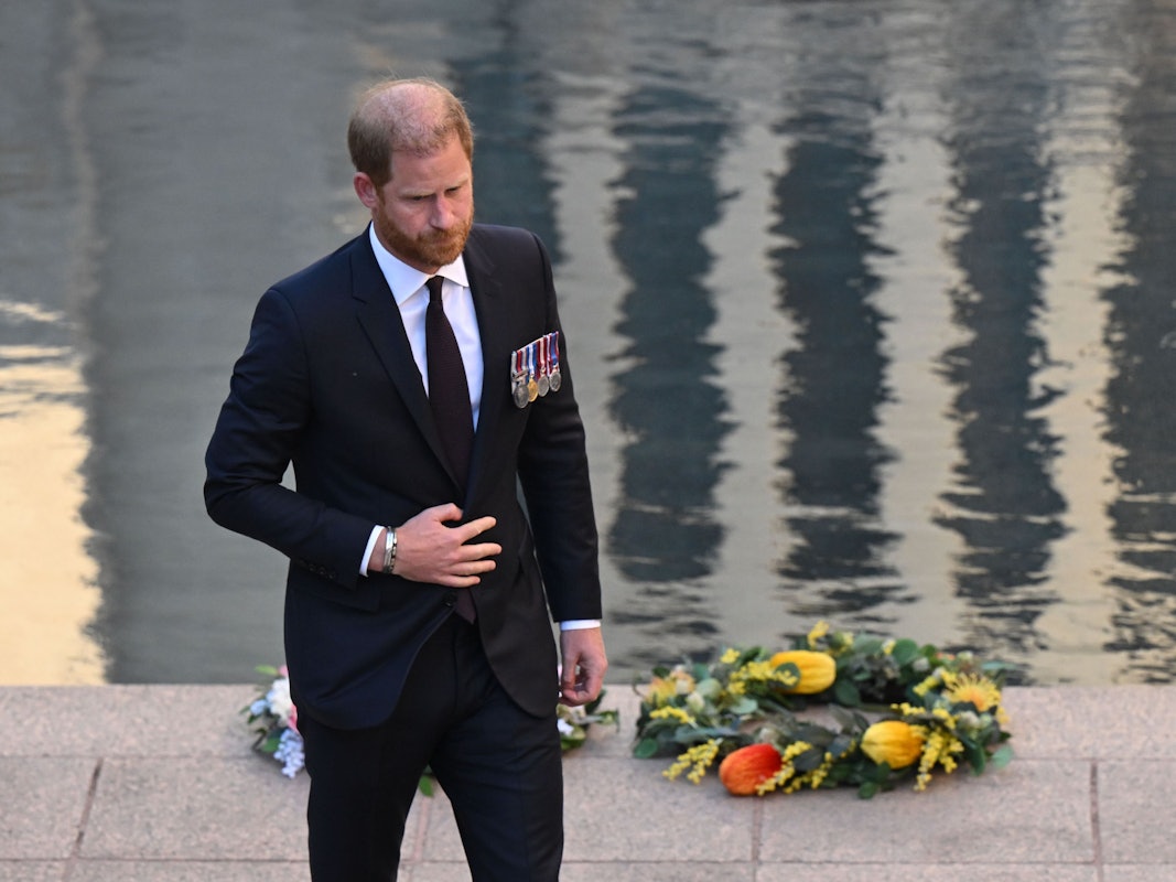 Prinz Harry bei einem Termin während seiner Australien-Reise.
