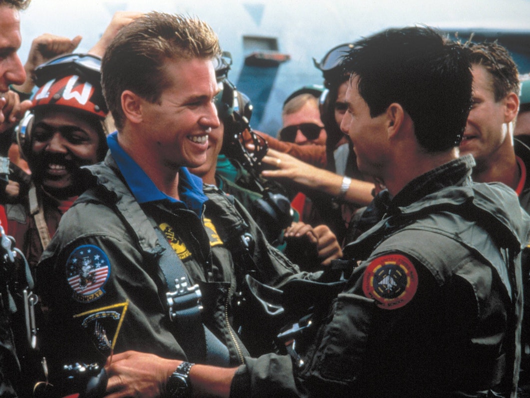 Val Kilmer (†) und Tom Cruise in „Top Gund - Sie fürchten weder Tod noch Teufel“.