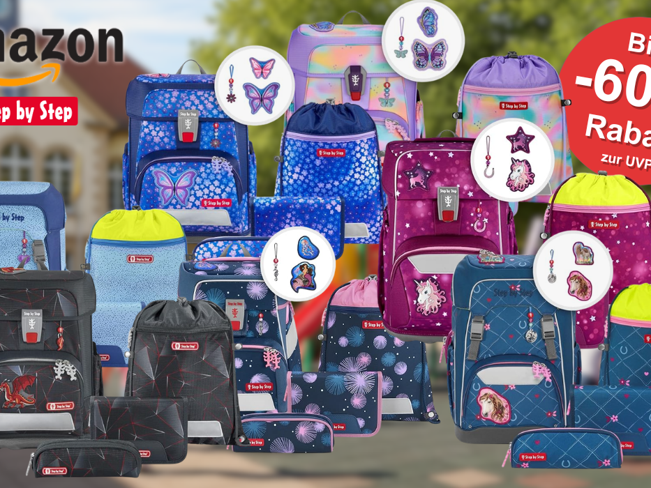 Auf dem Bild sind verschiedene Produkte der Marke Step By Step zu sehen