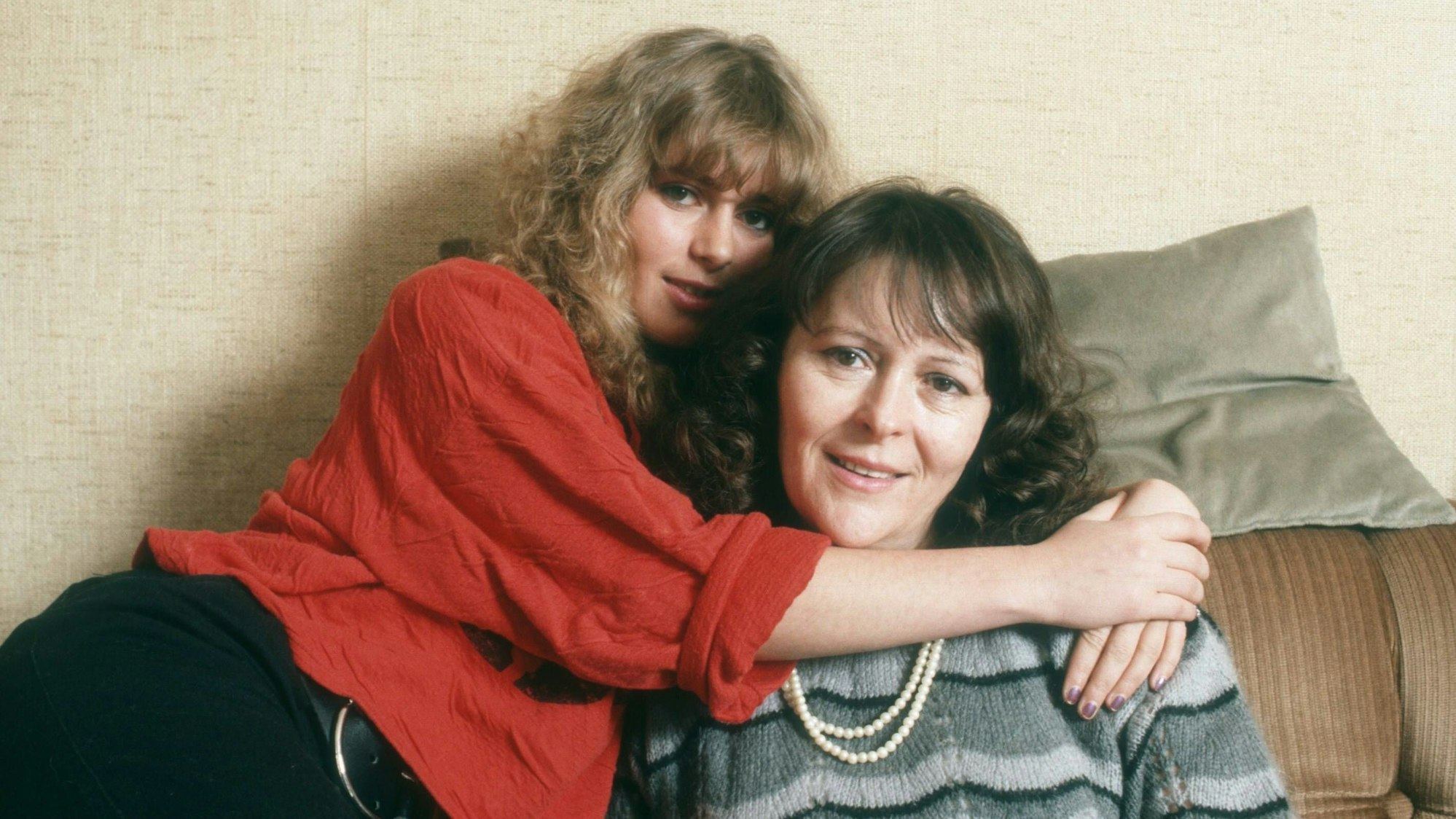 Karin Thaler und ihre Mutter am 1. März 1987