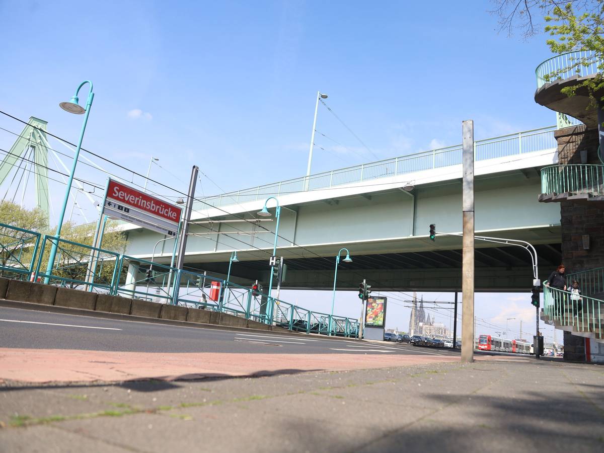 Blick auf die Severinsbrücke