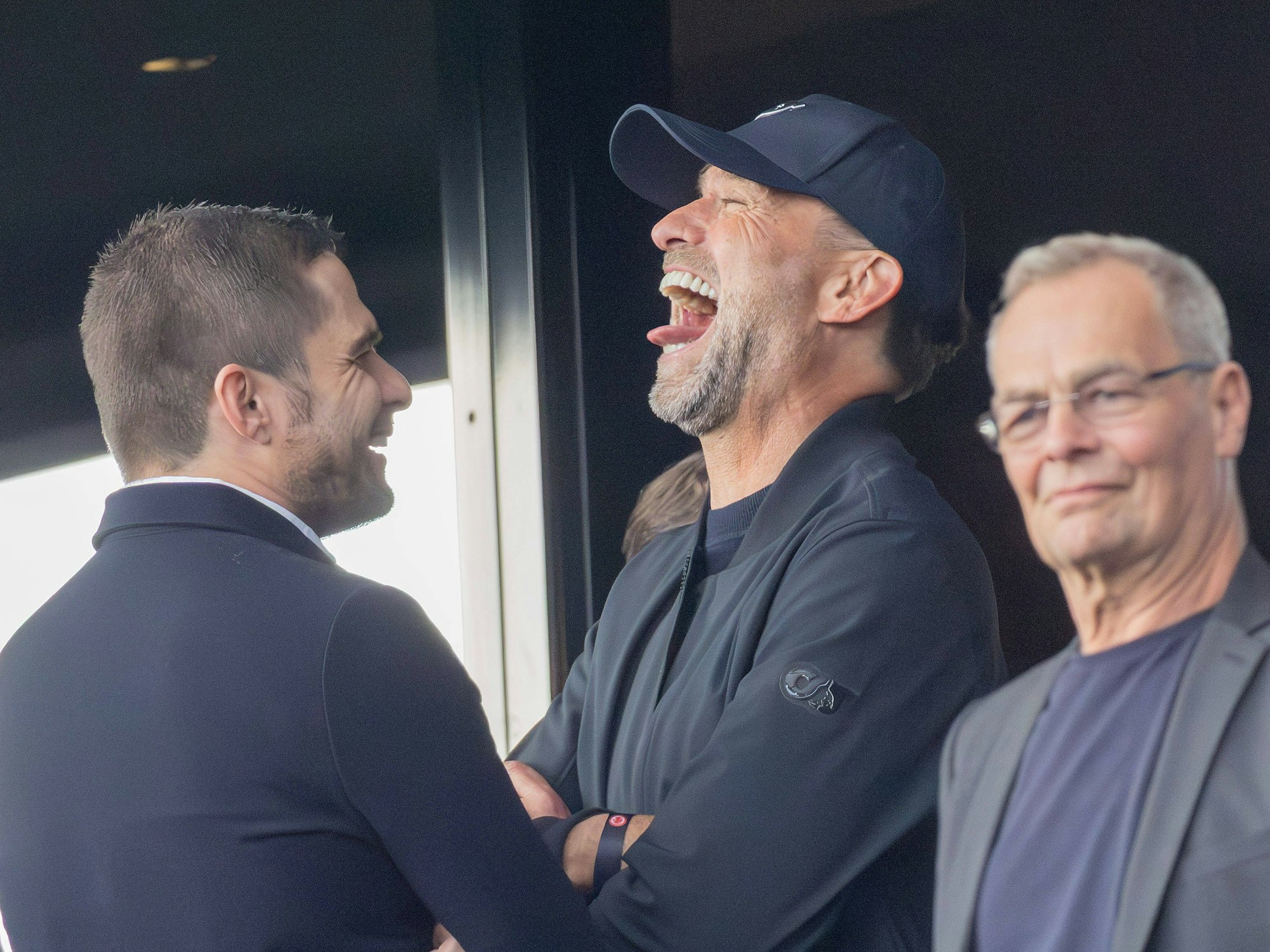 Jürgen Klopp, RB Leipzig, bestens gelaunt im Gespräch mit DFL-Geschäftsführer Dr. Marc Lenz.