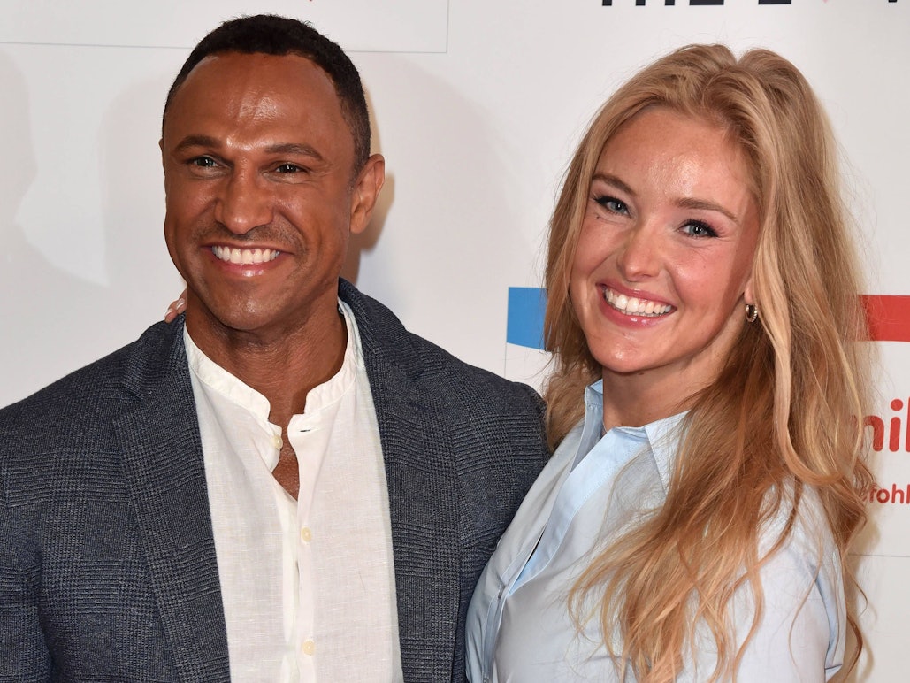 Daniel Aminati und seine Ehefrau Patrice posieren.