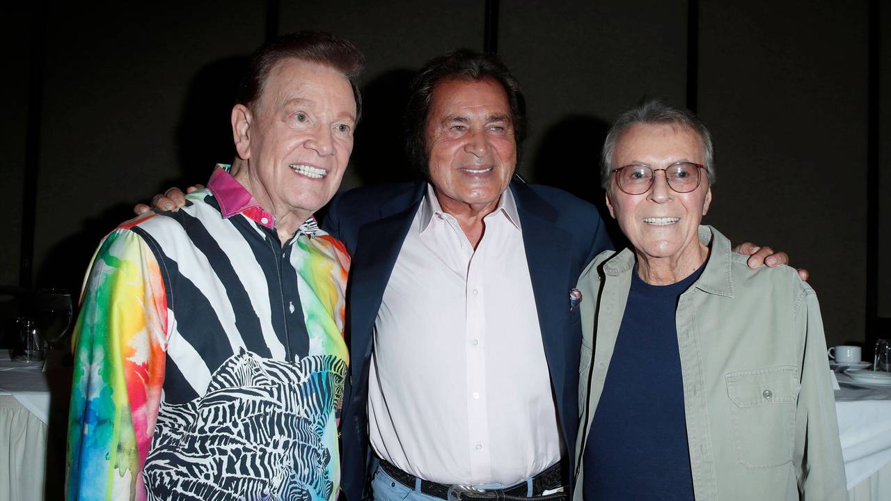 Engelbert Humperdinck und Kollegen posieren.