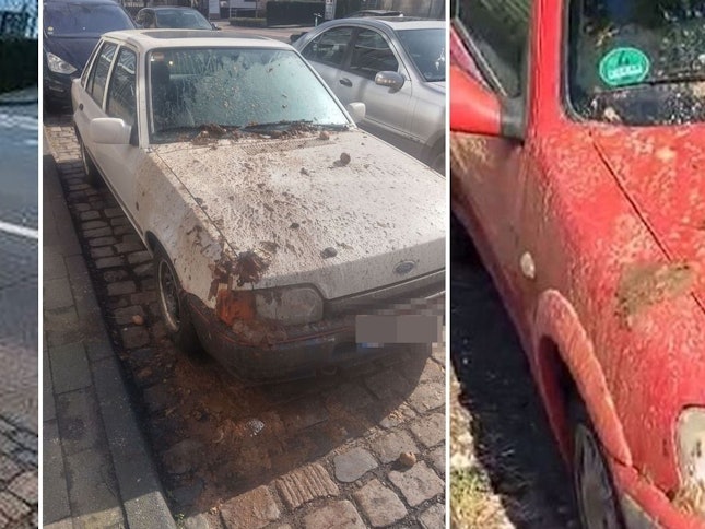 Inzwischen gibt es drei mit Fäkalien beschmierte Autos in Köln-Kalk.