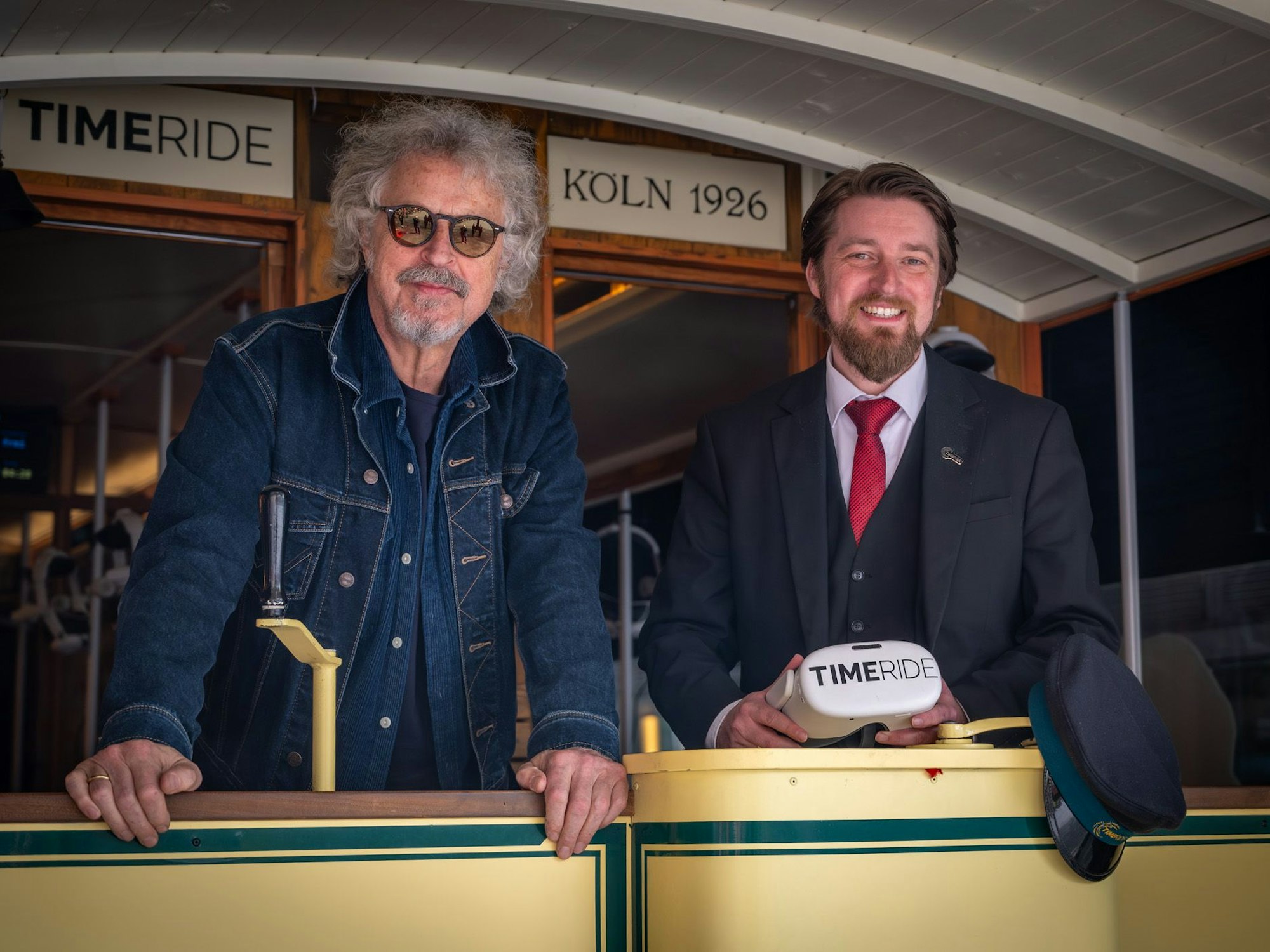 Wolfgang Niedecken mit Jonas Rothe bei Time Ride.