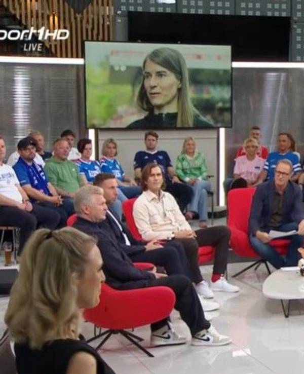Stefan Effenberg, Florian König und Ruth Hoffmann im Doppelpass.