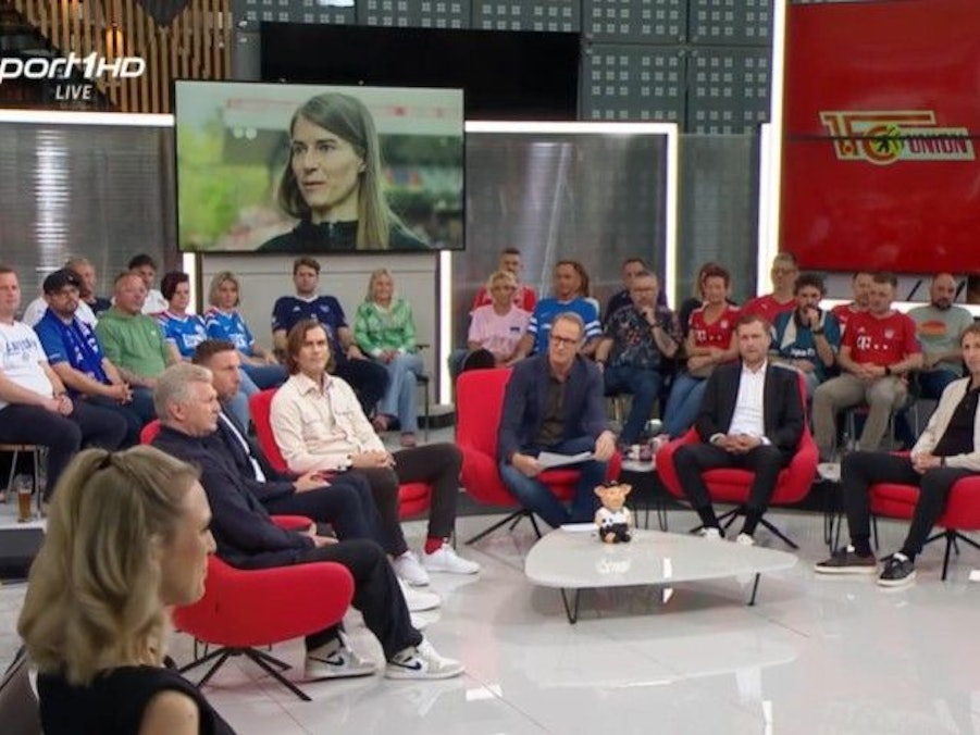 Stefan Effenberg, Florian König und Ruth Hoffmann im Doppelpass.