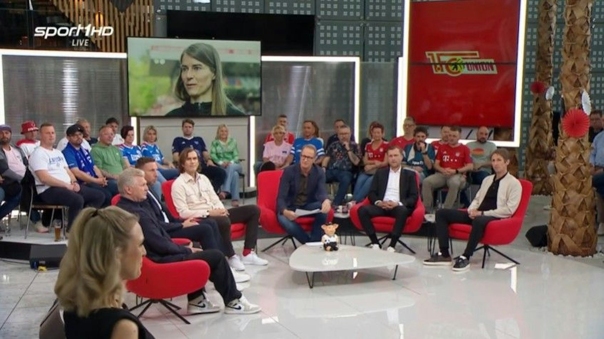 Stefan Effenberg, Florian König und Ruth Hoffmann im Doppelpass.