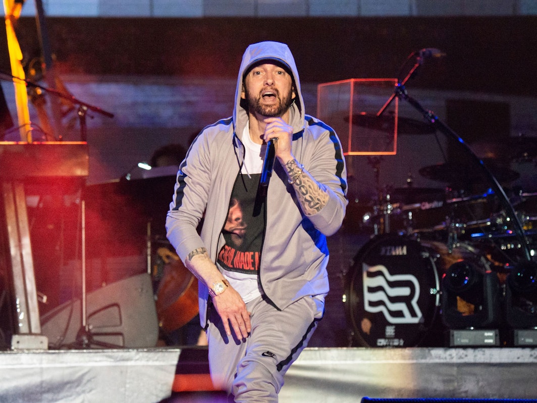 Eminem beim Bonnaroo Music and Arts Festival im Juni 2018.
