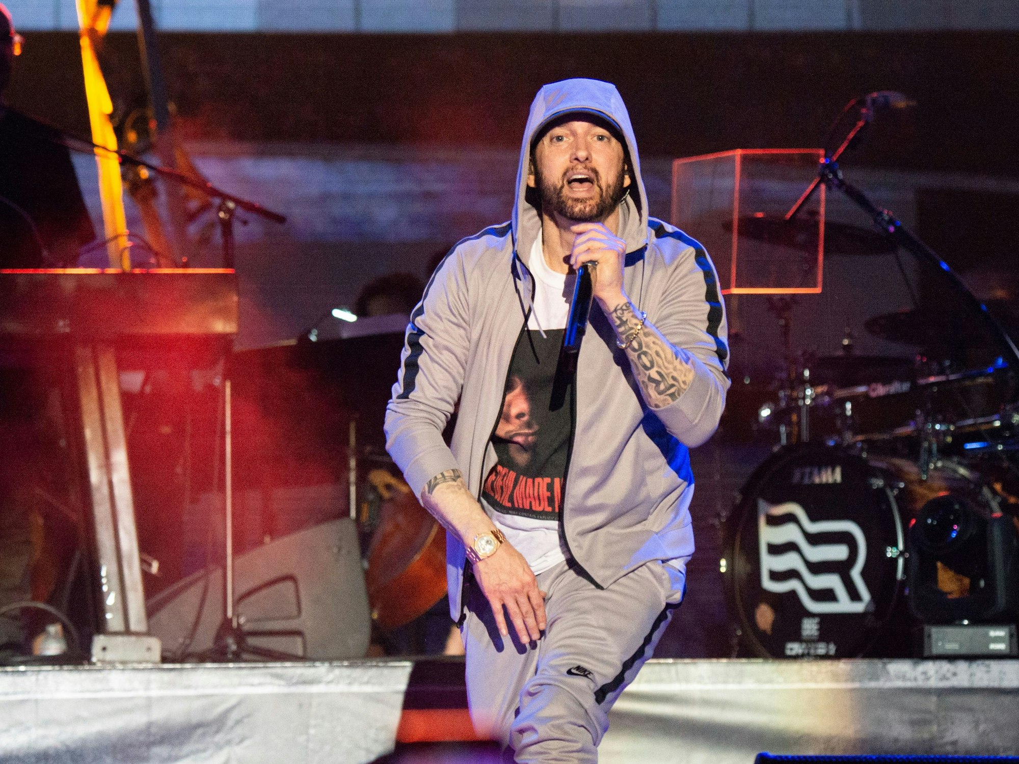 Eminem beim Bonnaroo Music and Arts Festival im Juni 2018.