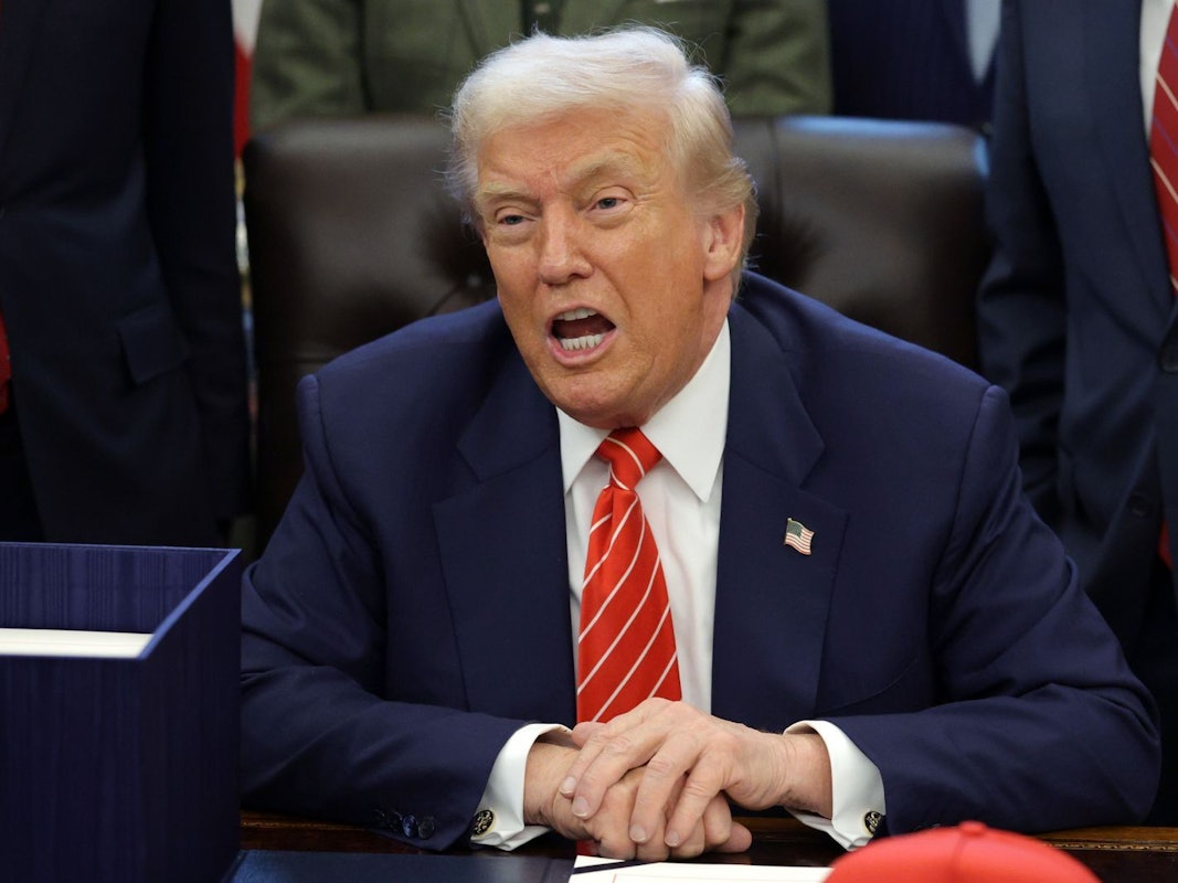 Donald Trump bringt zahlreiche Musikerinnen und Musiker gegen sich auf. (Bild: 2026 Getty Images/Alex Wong)