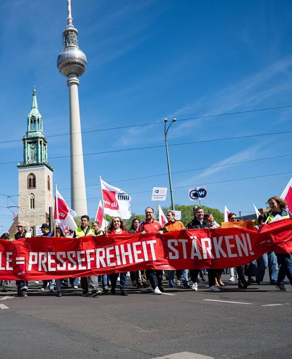 Demonstration Aktionsbündnis Deutsche Welle