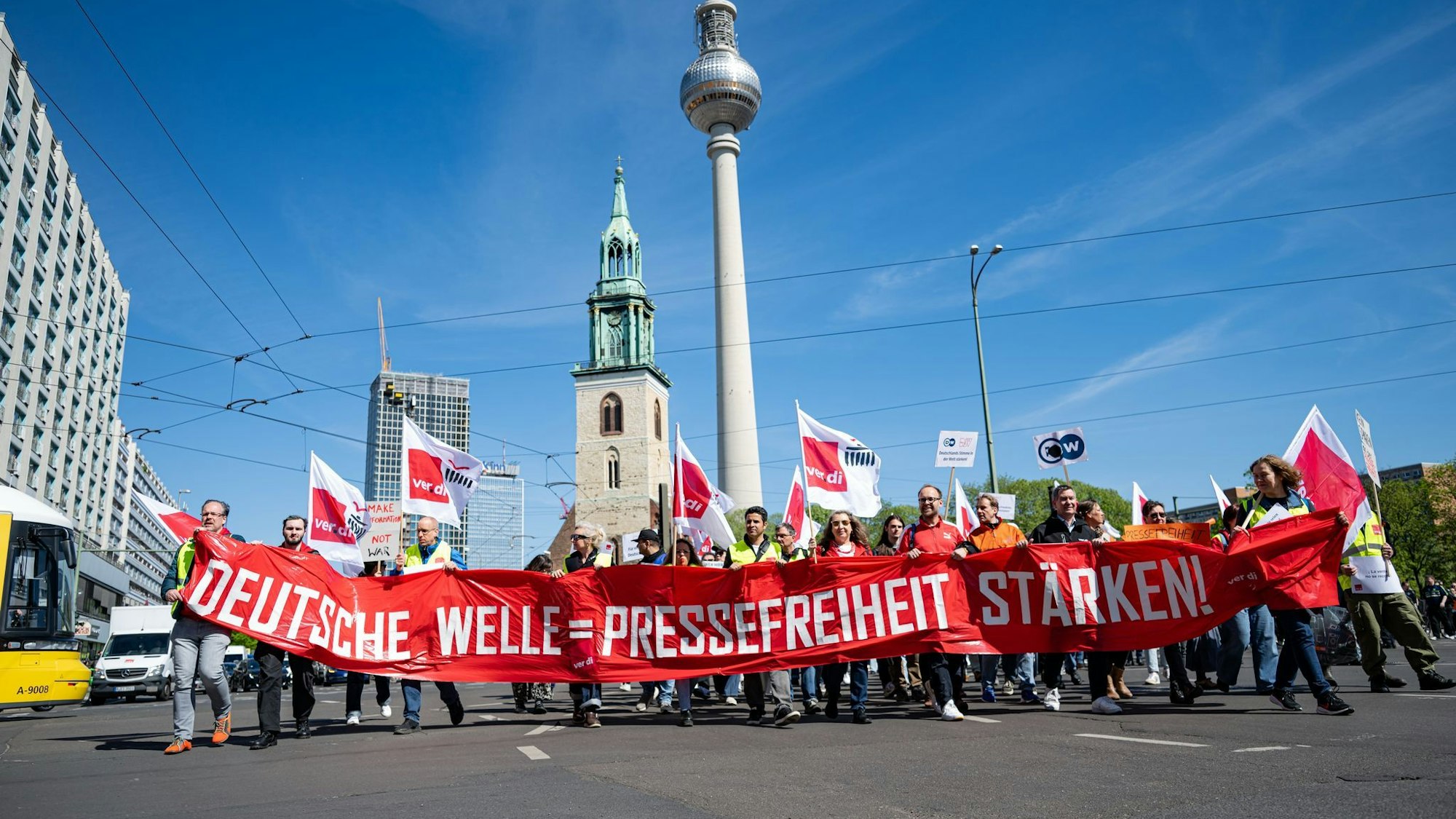 Demonstration Aktionsbündnis Deutsche Welle