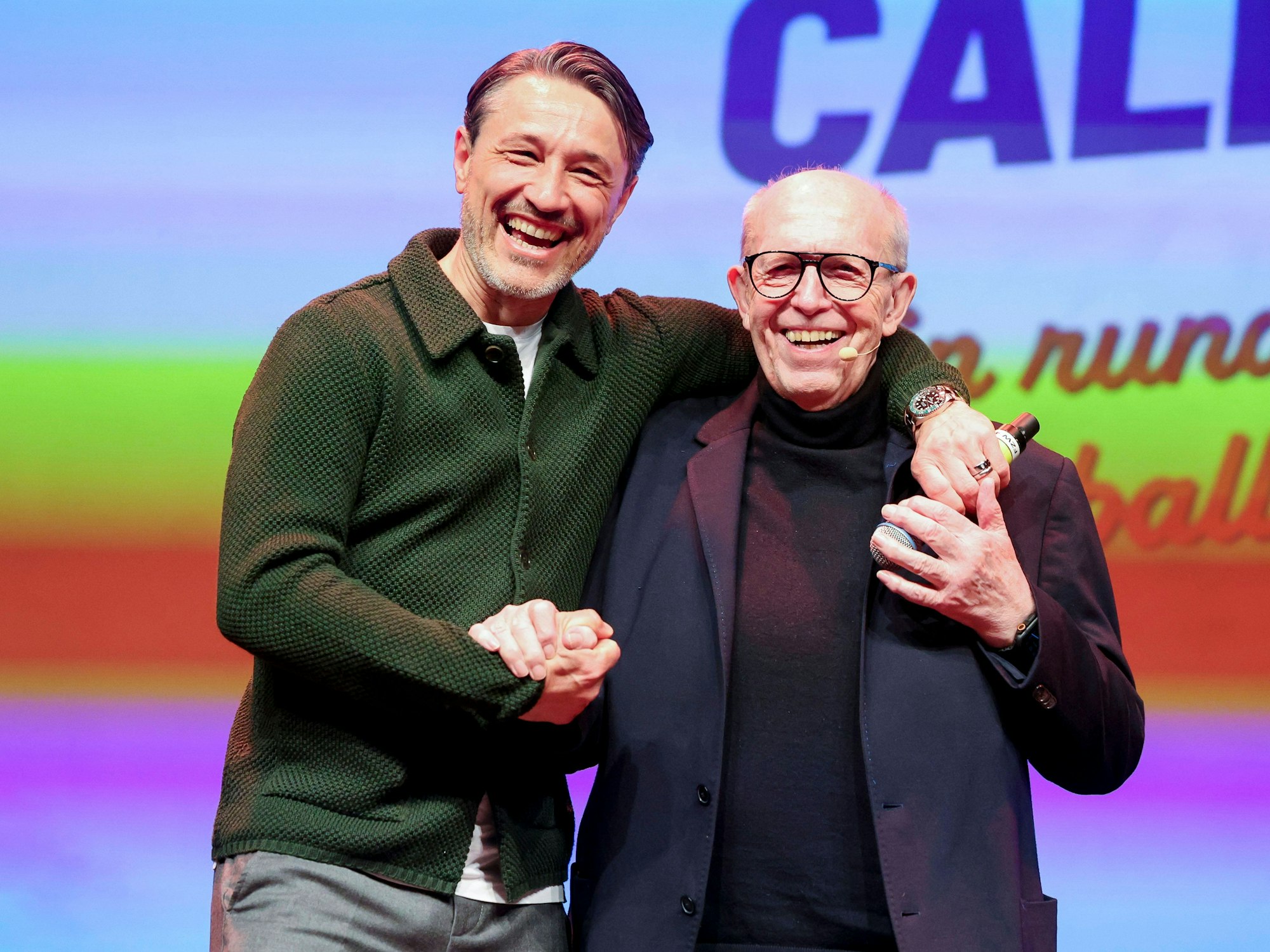 Trainer Niko Kovac (Borussia Dortmund) war am 13. April 2026 zu Gast bei Reiner Calmund und seinem Bühnenprogramm „Ein runder Abend mit Fußball & Freunden“.