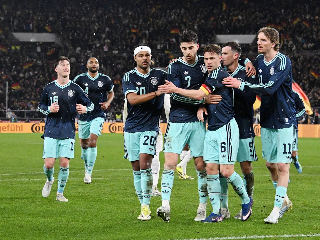 Serge Gnabry, hier bei einem Spiel der deutschen Nationalmannschaft, wird die WM im kommenden Sommer verpassen.