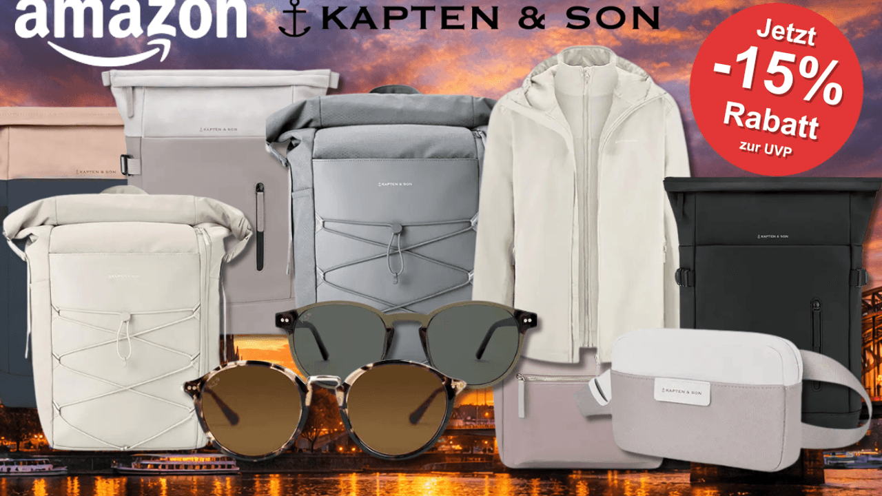 Eine Darstellung von verschiedenen Kapten & Son Produkten.