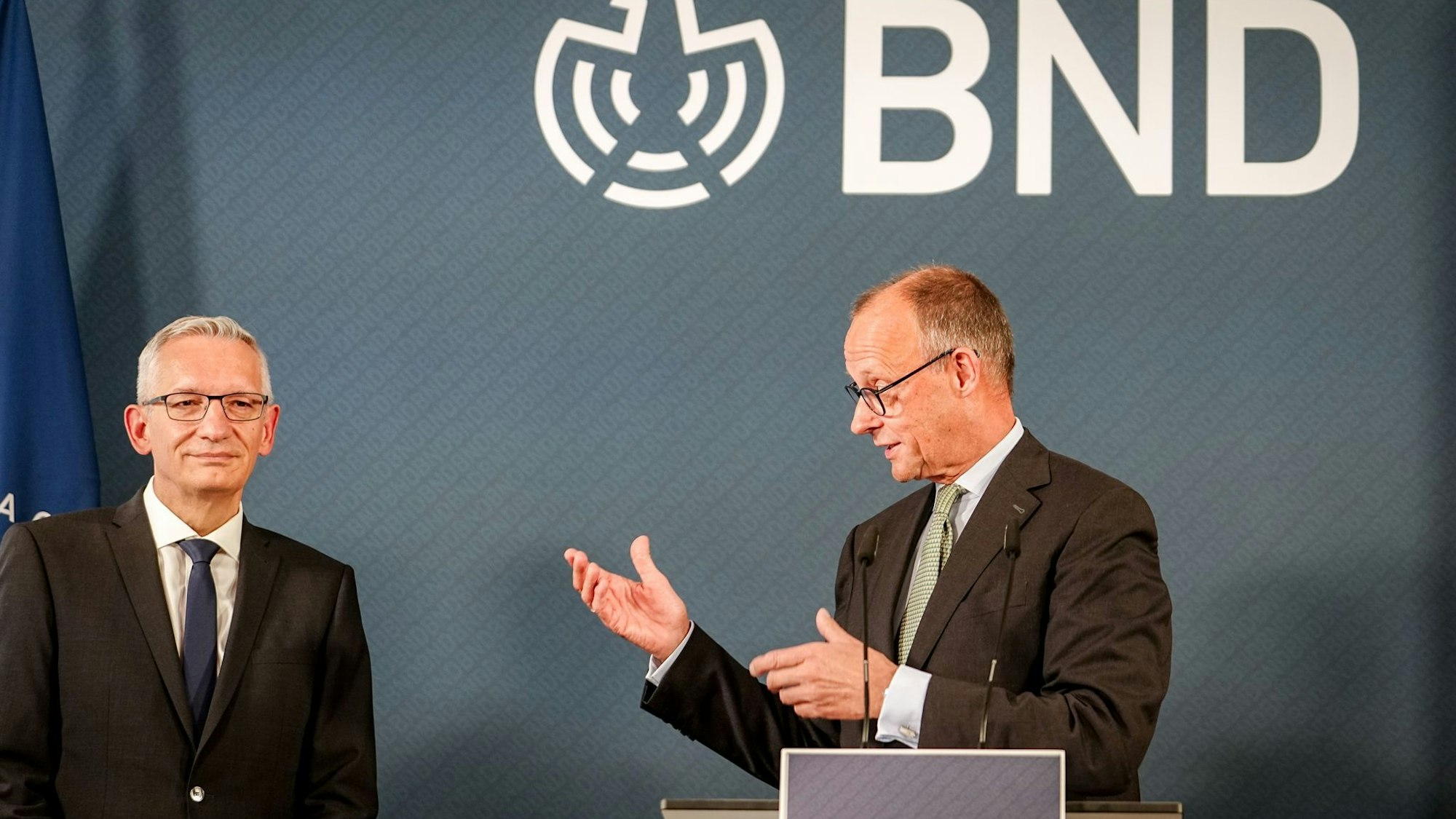 Kanzler Merz mit BND-Präsident Jäger