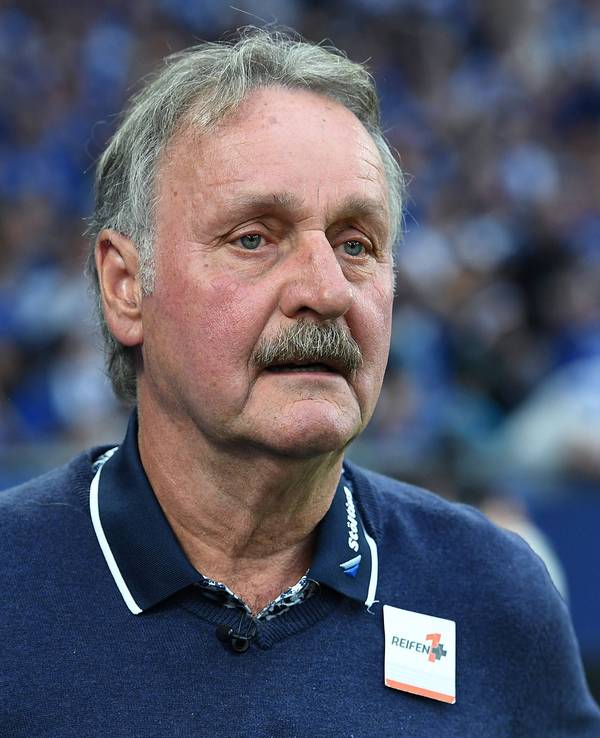 Bei einem Spiel ist Peter Neururer als TV-Experte im Einsatz.