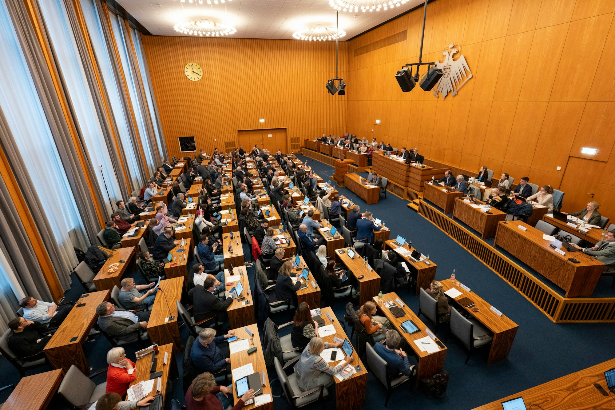 Der Blick in den Kölner Ratssaal.
