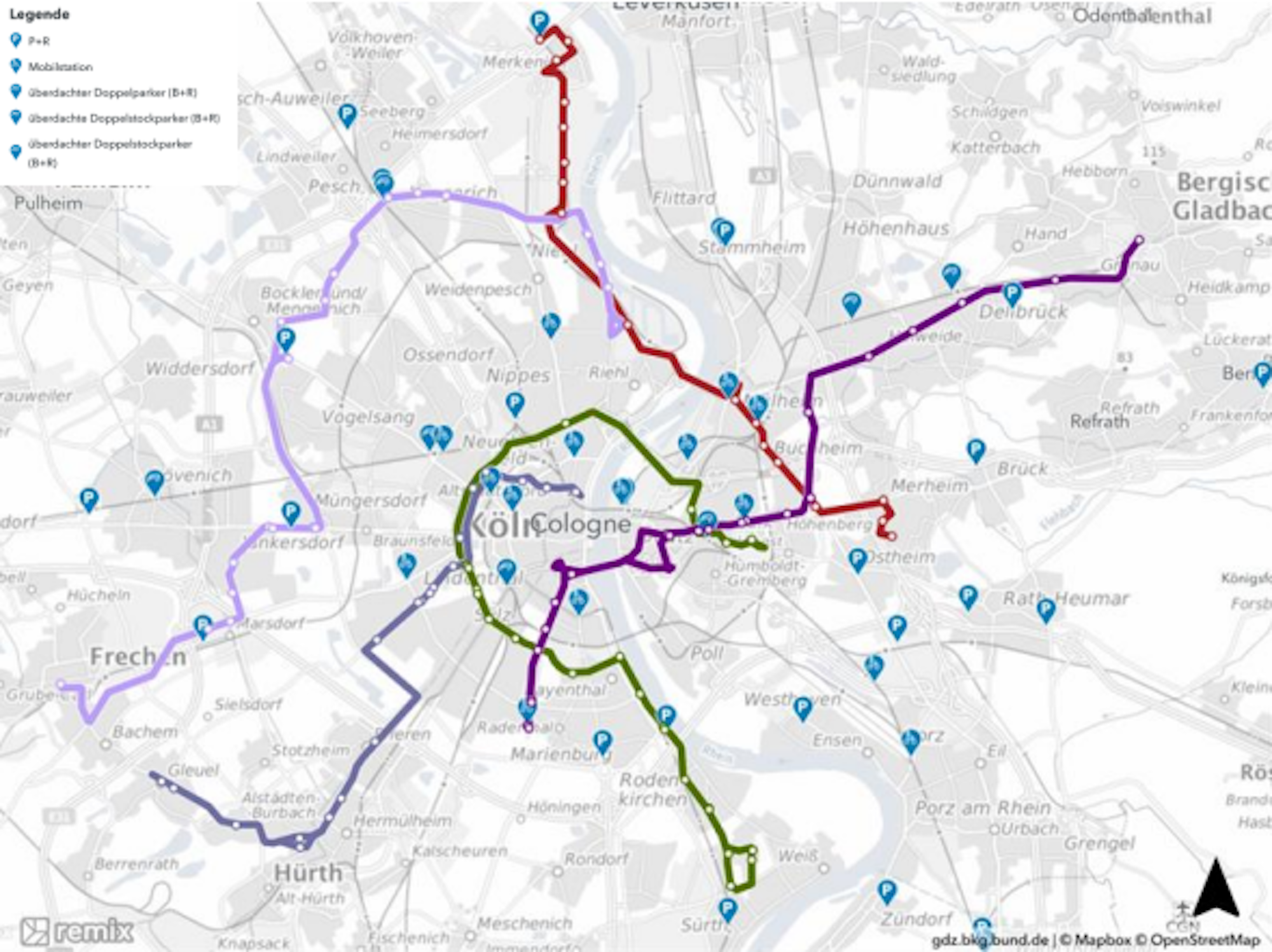 Um diese Expressbus-Linien geht es.