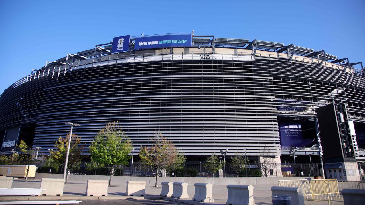 Blick auf das MetLife Stadium in East Rutherford, New Jersey