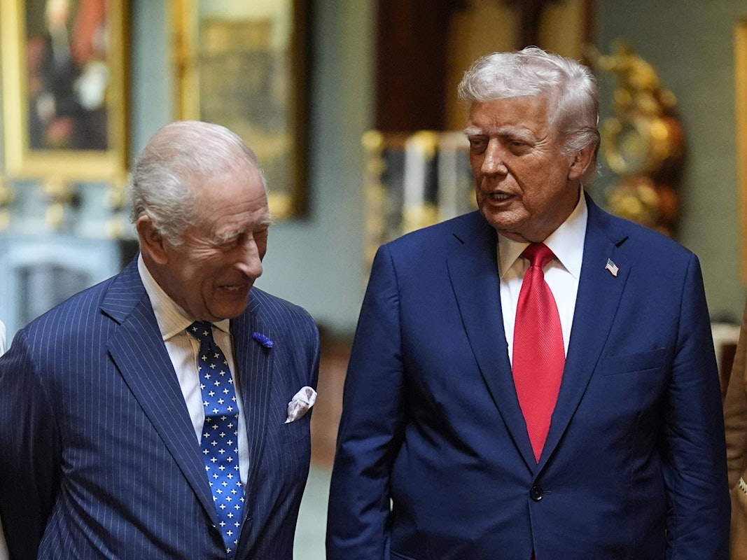 US-Präsident Donald Trump neben König Charles III. (hier im September 2025 bei seinem Staatsbesuch in London).