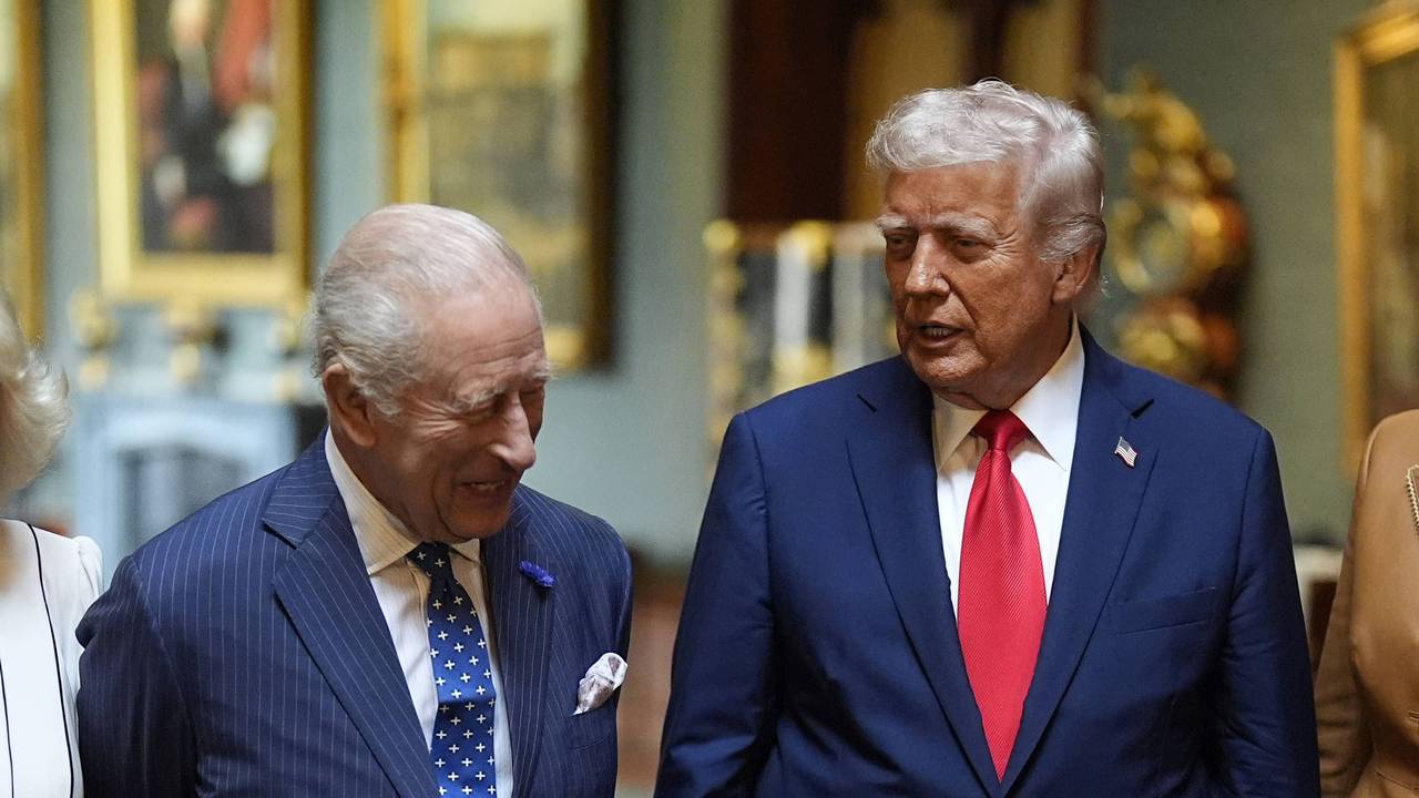 US-Präsident Donald Trump neben König Charles III. (hier im September 2025 bei seinem Staatsbesuch in London).
