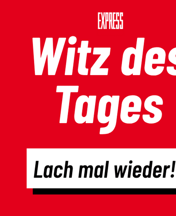 Ein Bild mit der Aufschrift „Witz des Tages!“