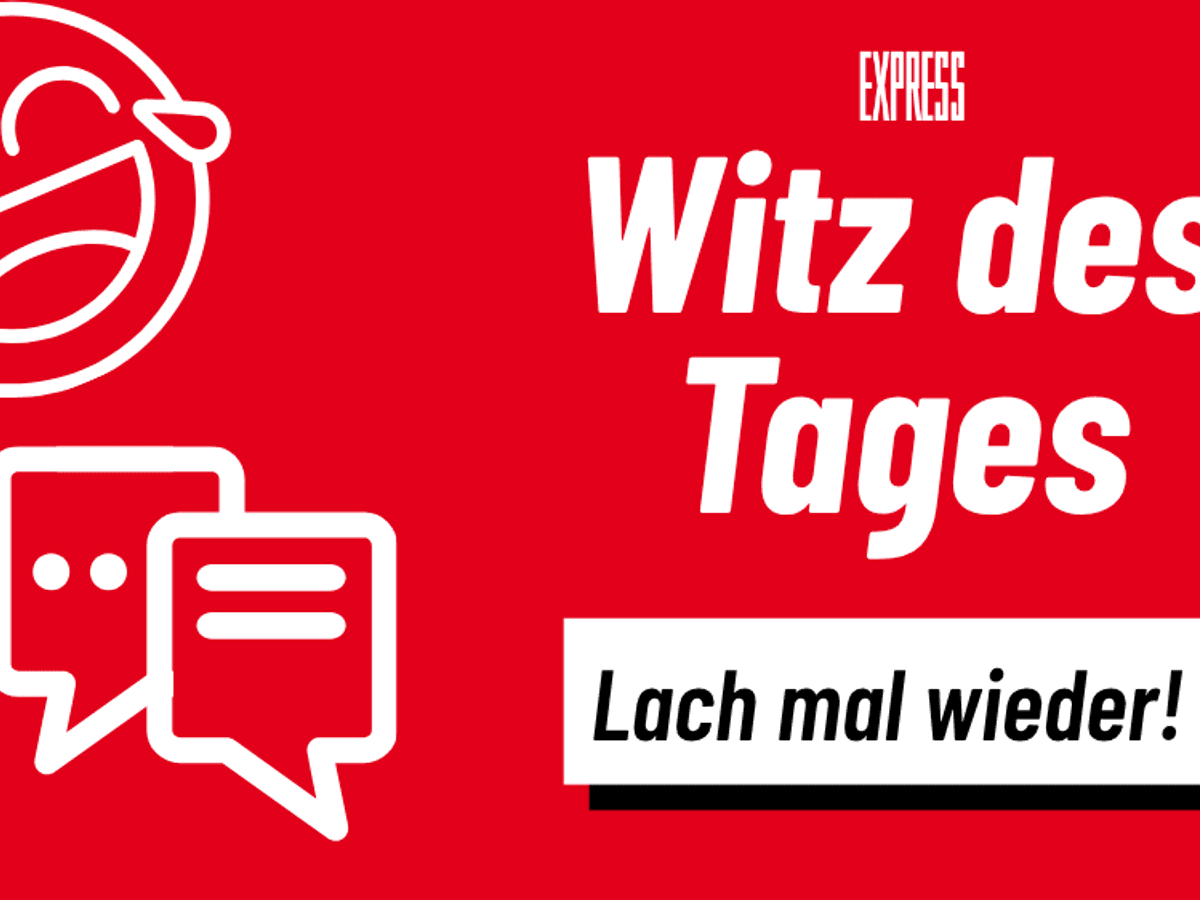Ein Bild mit der Aufschrift „Witz des Tages!“