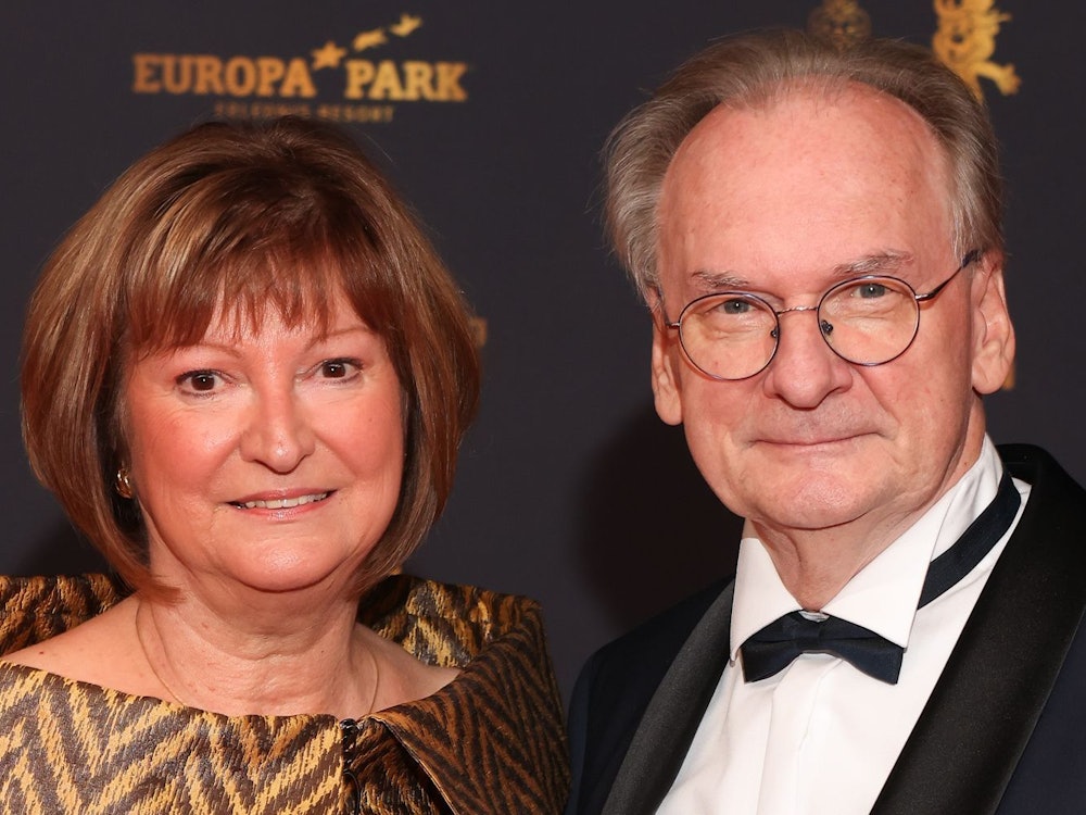 Gabriele und Reiner Haseloff (Foto: „Goldene Henne“-Verleihung in Leipzig) waren zu Gast bei „Riverboat“ und plauderten aus dem privaten Nähkästchen. (Bild: 2024 Getty Images/Gerald Matzka)