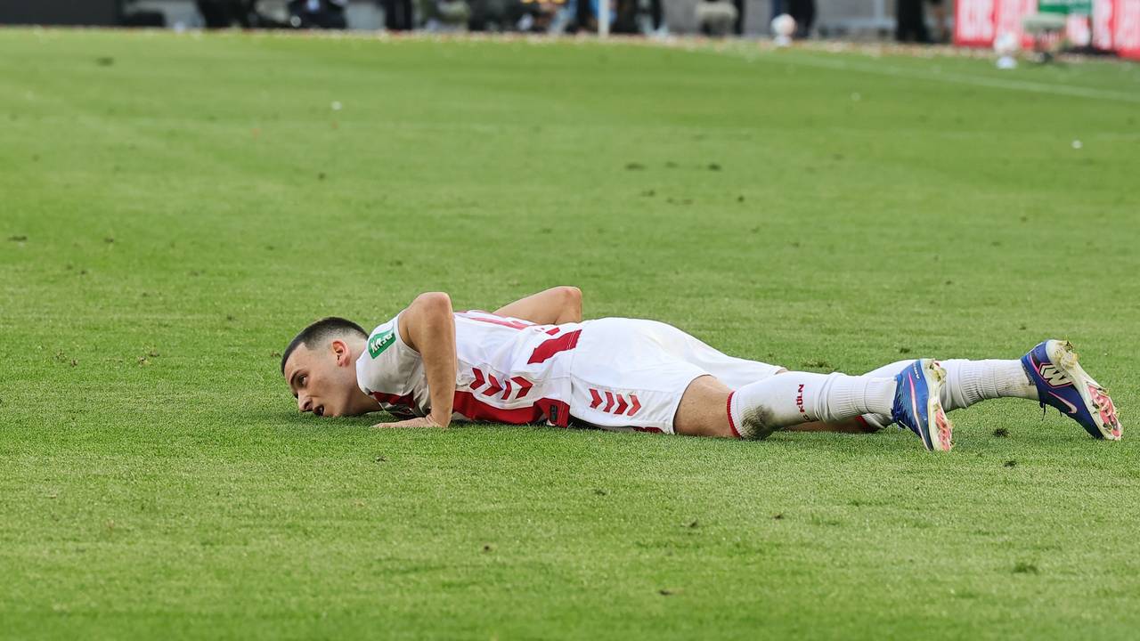 Said El Mala (1. FC Köln) enttäuscht auf dem Feld: Er vergab einige Chancen gegen Leverkusen.