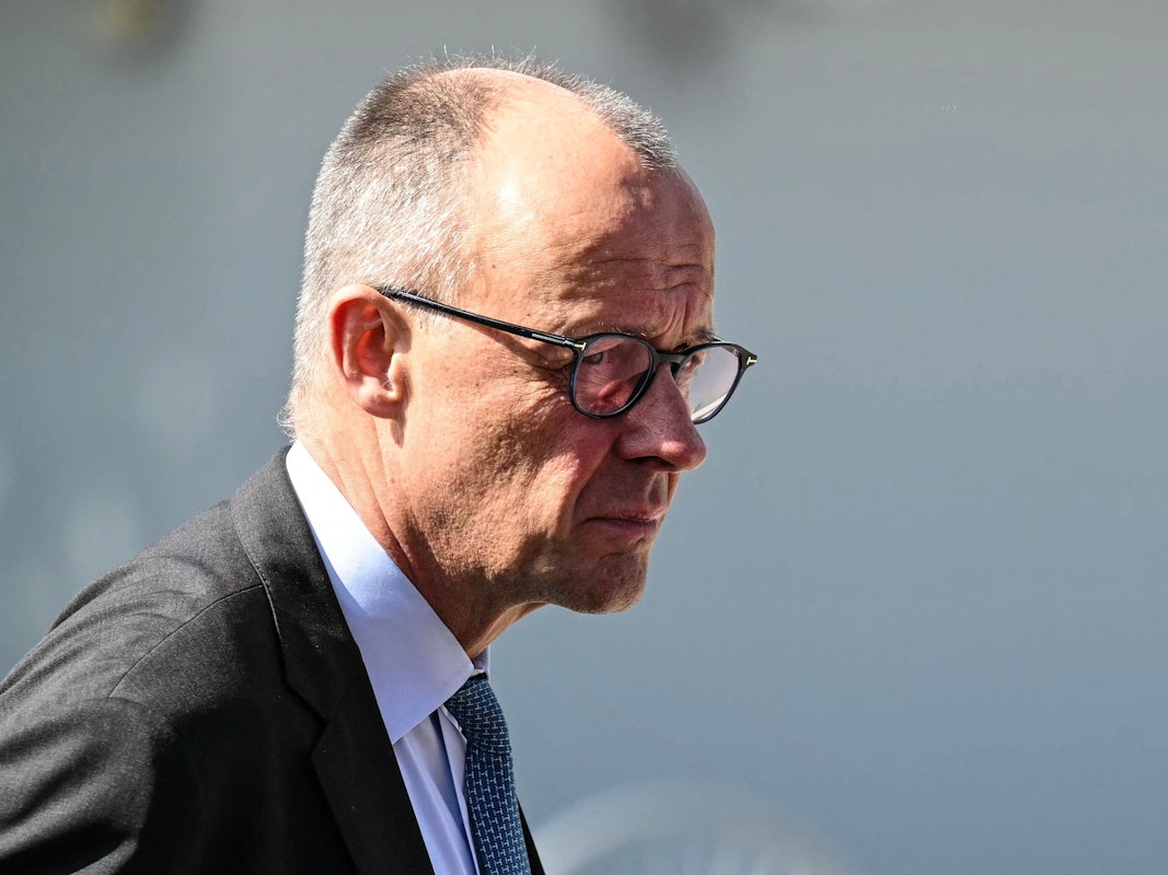 Kanzler Friedrich Merz (CDU) Mitte April in Nikosia.