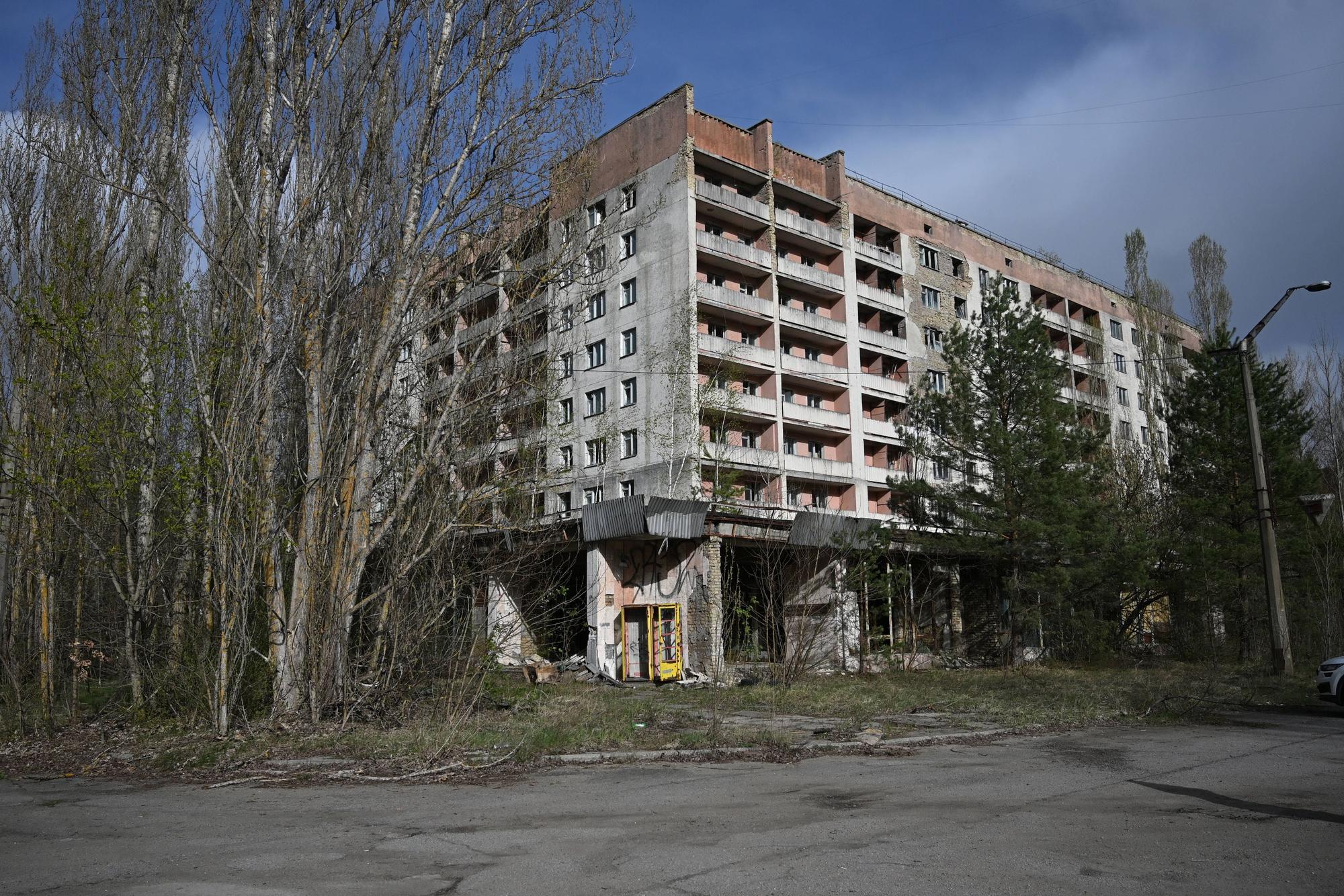 Die Geisterstadt Prypjat, die durch die Katastrophe von Tschernobyl radioaktiv verseucht wurde.