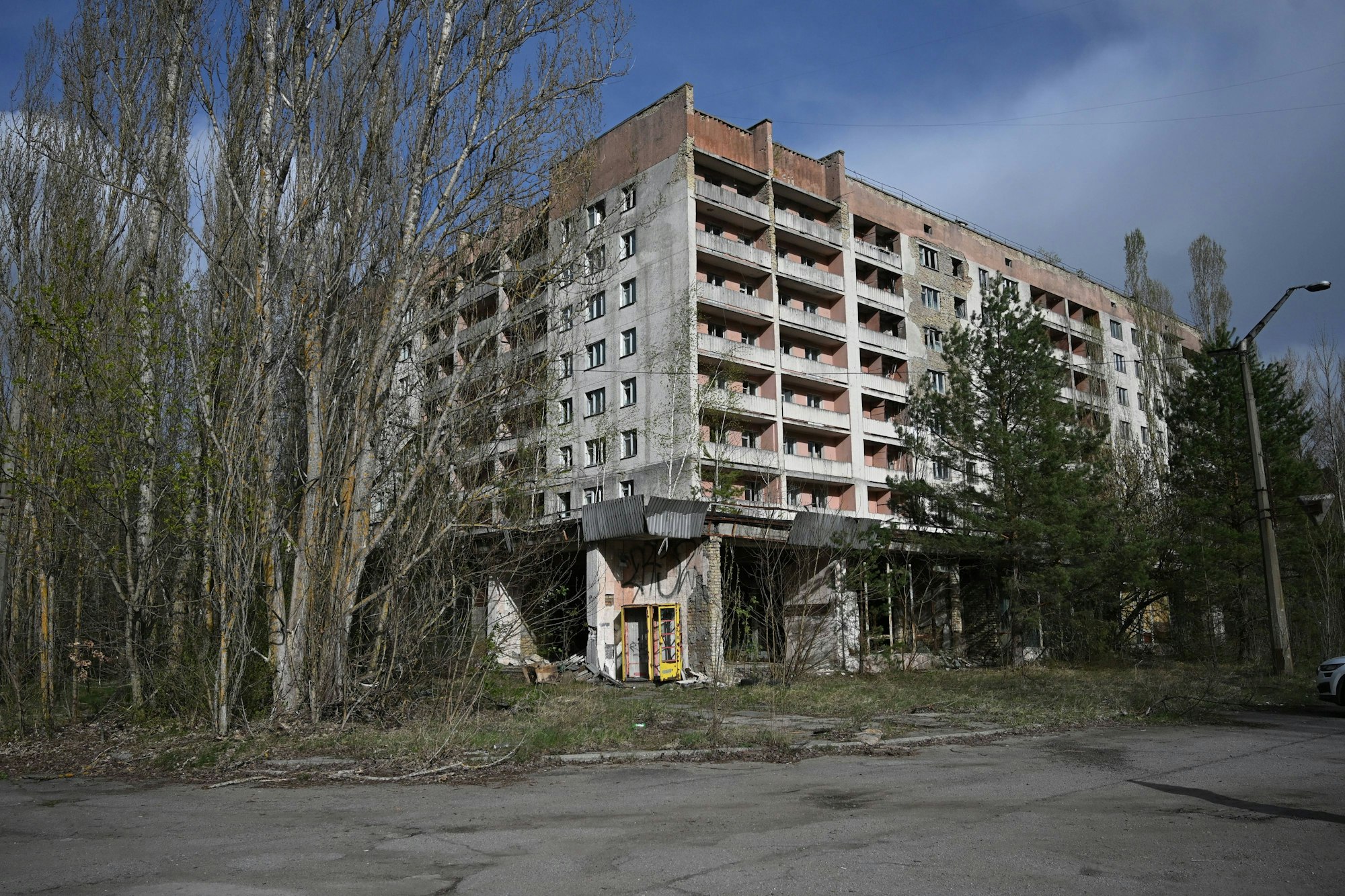 Die Geisterstadt Prypjat, die durch die Katastrophe von Tschernobyl radioaktiv verseucht wurde.