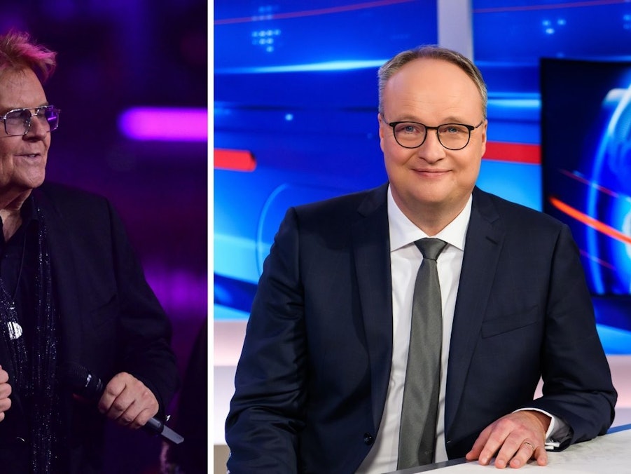 Zwischen Howard Carpendale (links) und Oliver Welke herrscht dicke Luft. (Bild: Getty Images / Alexander Koerner / ZDF / Julia Feldhagen)
