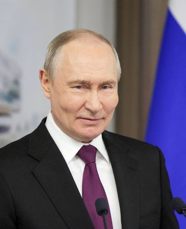 Wladimir Putin im April in St. Petersburg.
