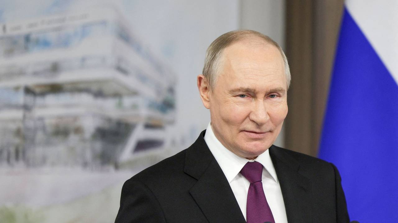 Wladimir Putin im April in St. Petersburg.